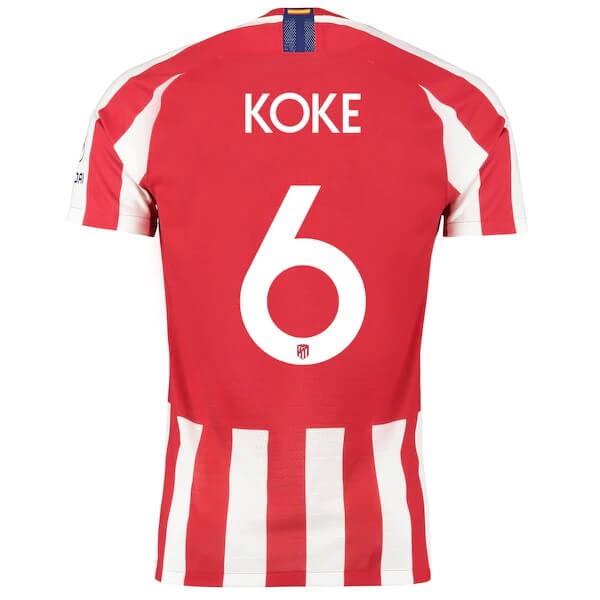 Tailandia Replicas Camiseta Atletico Madrid NO.6 Koke 1ª 2019/20 Rojo